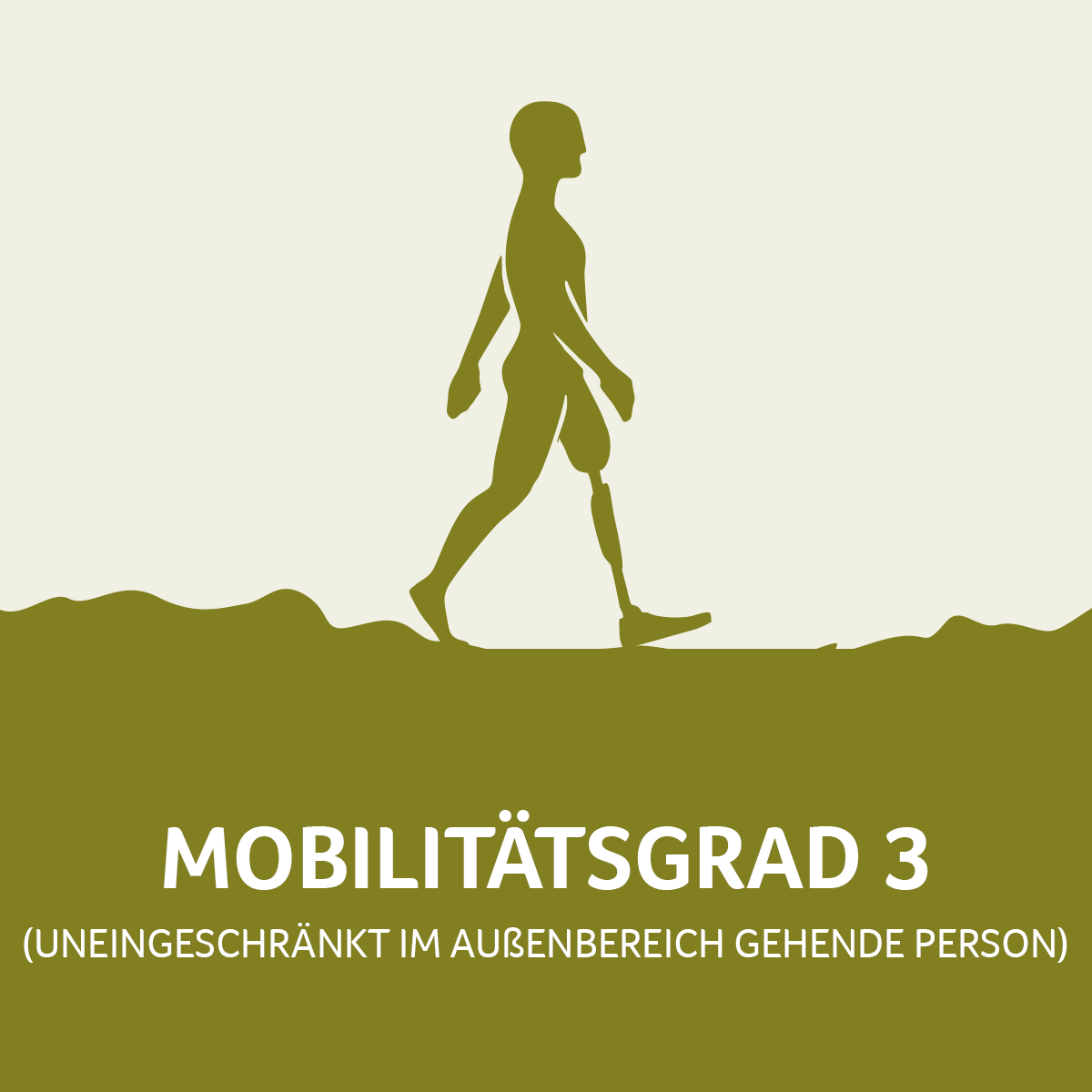 Mobilitätsgrad 3 - Grafik - Lentes Prothesenwerkstatt Köln