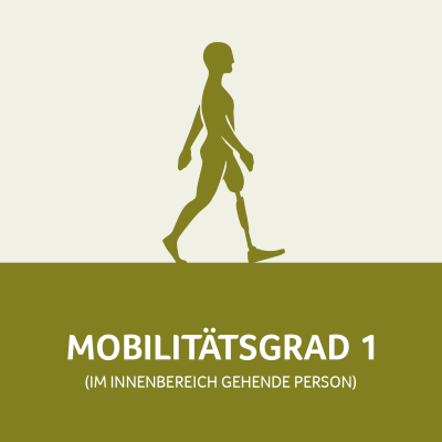 Mobilitätsgrad 1 - Grafik - Lentes Prothesenwerkstatt Köln